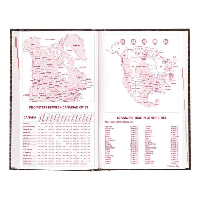 Traditional Daily/Monthly Appointment Book, 2027, English, Black (CB634.BLK-27)