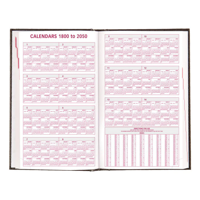 Traditional Daily/Monthly Appointment Book, 2027, English, Black (CB634.BLK-27)