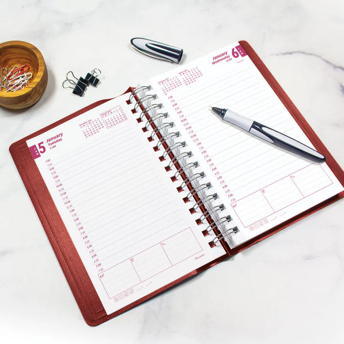 Essential Daily/Monthly Appointment Book, 2027, English RED (CB634W.RED-27)