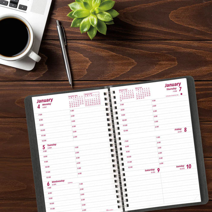 Essential Weekly Appointment Book, 2027, English, Black (CB75.BLK-27)