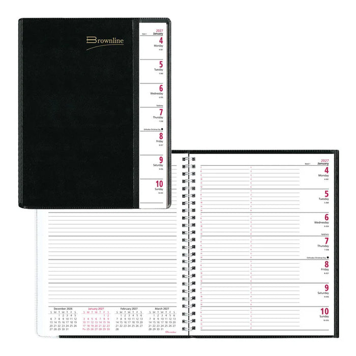 Pre-Vu Weekly Appointment Book, 2027, English, Black (CB920.BLK-27)