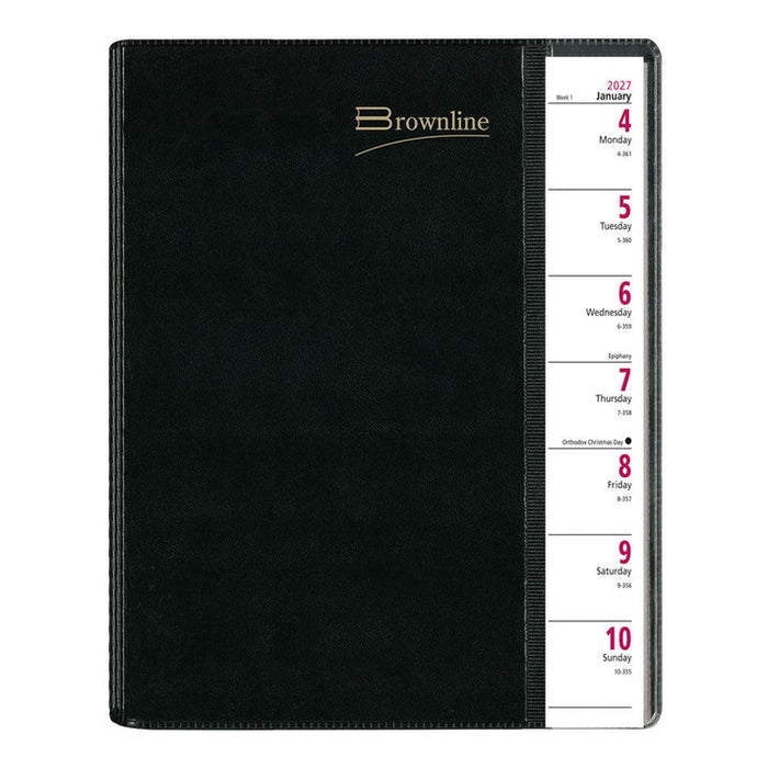Pre-Vu Weekly Appointment Book, 2027, English, Black (CB920.BLK-27)
