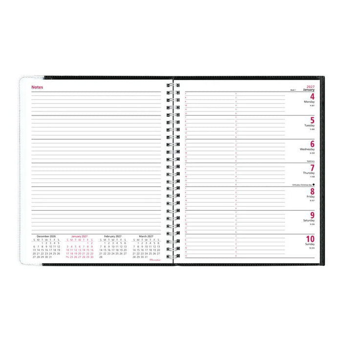 Pre-Vu Weekly Appointment Book, 2027, English, Black (CB920.BLK-27)