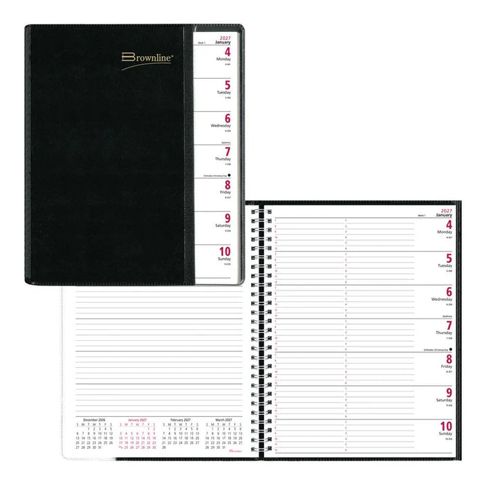 Pre-Vu Weekly Appointment Book, 2027, English, Black (CB925.BLK-27)