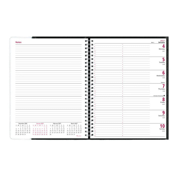 Pre-Vu Weekly Appointment Book, 2027, English, Black (CB925.BLK-27)
