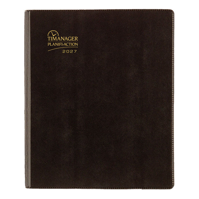 Timanager® 13-Month Weekly/Monthly Appointment Book, 2027, Bilingual, Black (CBBM2.BLK-27)