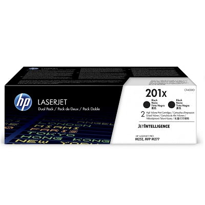 Laser Toner-Hp #201X Black High Yield Twin Pack