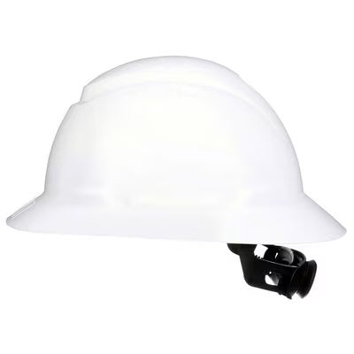 Hard Hat-Ratchet Adjustment, Non-Vented, Full-Brim, White