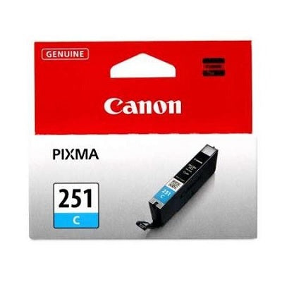 Inkjet Cartridge-Canon #251 Cyan -6514B001