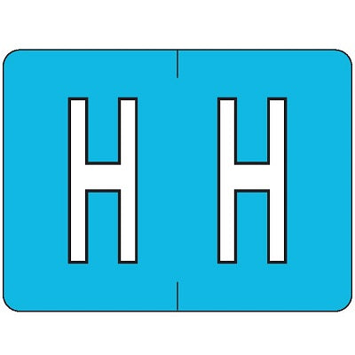 Labels-Alphabetic Colour Code, H Light Blue