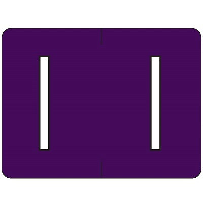 Labels-Alphabetic Colour Code, I Purple