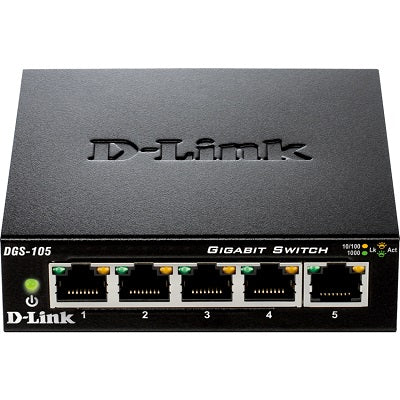 Switch-Desktop D-Link 5 Port Gigabit Unmanaged