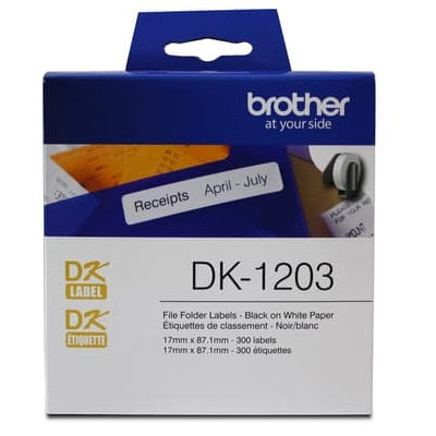 Labels-Brother Die Cut File Folder 0.66" X 3.4"