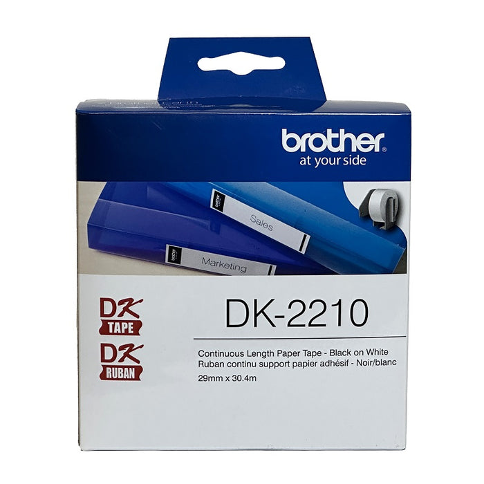 Labels-Brother Paper Tape 1.1" X 100' White