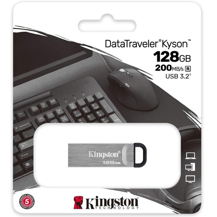 Flash Drive-Kingston Datatraveler Usb 3.2 Gen 1, 128Gb
