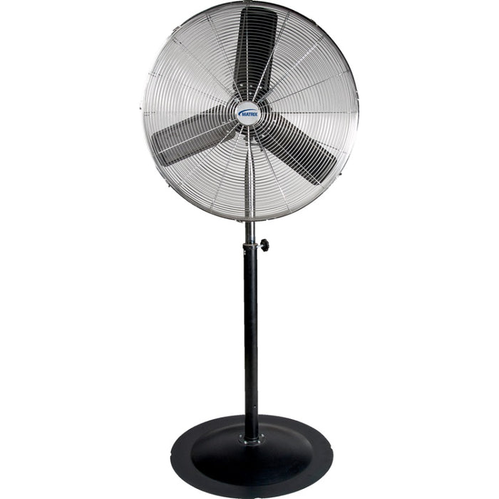 Fan-30" Pedestal, Oscillating 1/3Hp, 3 Speed, Black