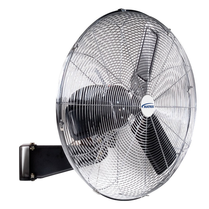 Fan-26" Wall Mount, Oscillating 1/5Hp, 3 Speed, Black