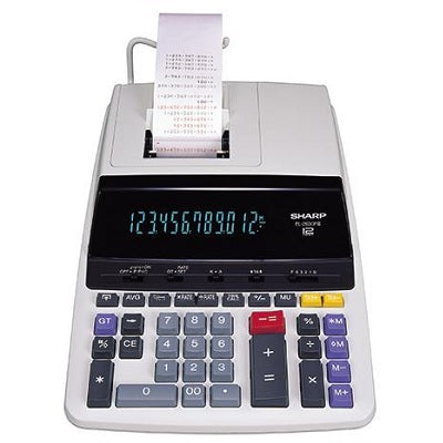 Calculator-Sharp, Printing Ac 12 Digit Heavy Duty 4.8Lps