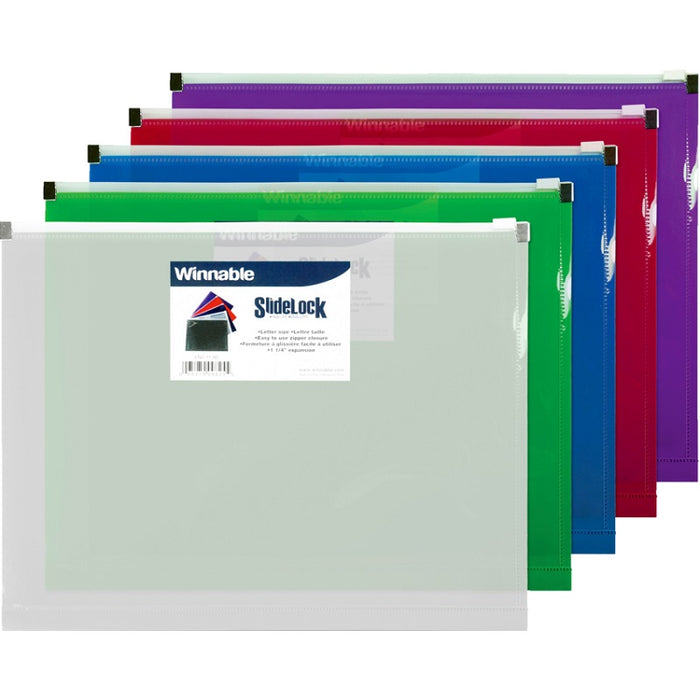 Envelope-Poly, Zipper 10X13 1.25" Expansion, Assorted