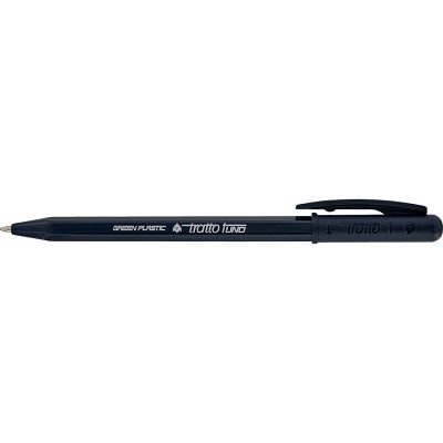 Pen-Retractable, Tratto-1 Green 1.0Mm Medium Black 50/Box
