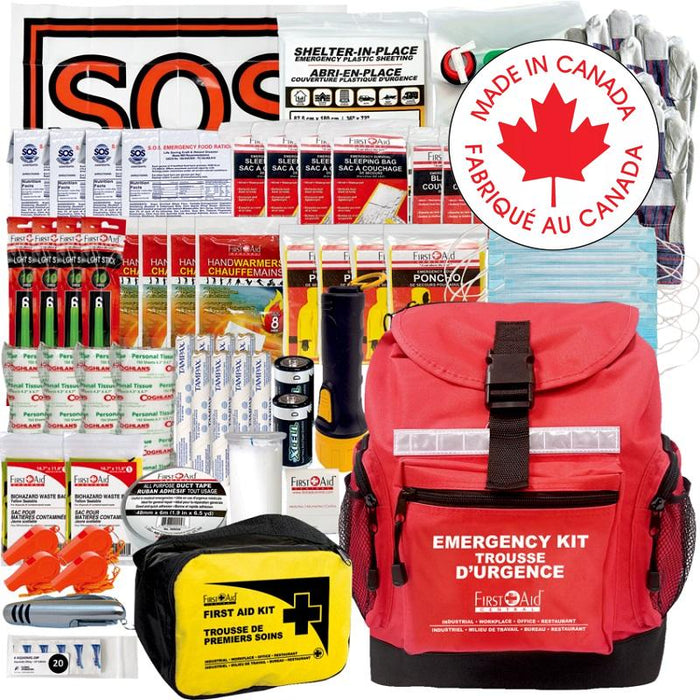 Emergency Kit-Canadian Red Cross 4-Person, 72 Hour