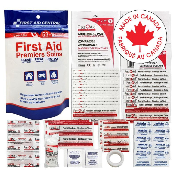 First Aid Kit-Grab & Go 53 Pieces