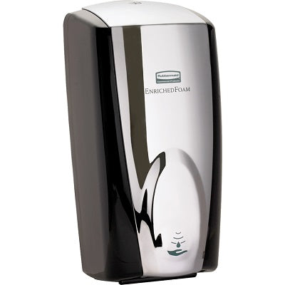 Hand Soap/ Sanitizer Dispenser-Autofoam, Black/Chrome
