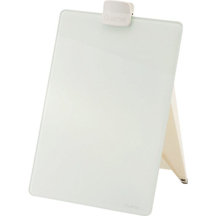 Copyholder-Desktop Easel, Infinity Glass 9X11", White