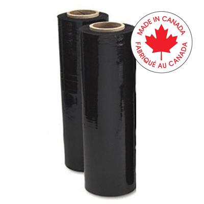 Stretch Wrap-15"X1500' Sigma, Black  4/Ct
