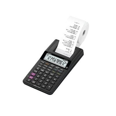 Calculator-Printing Ac/Dc 12 Digit Portable 2Lps, Black