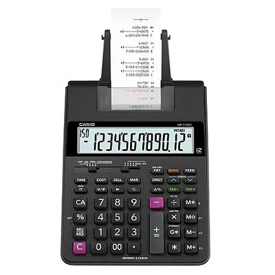 Calculator-Printing Ac/Dc 12 Digit Portable 2Lps