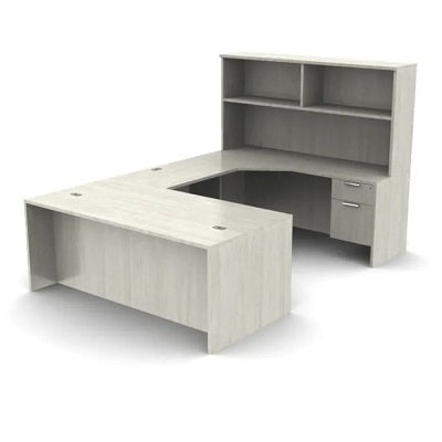 Workstation-Innovations U-Shape 72" X 108" Winter Wood