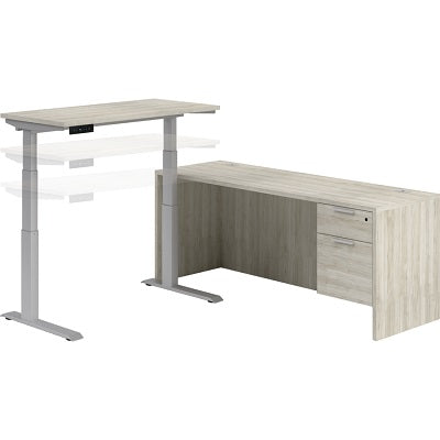Workstation-Innovations L-Shaped Height Adjustable