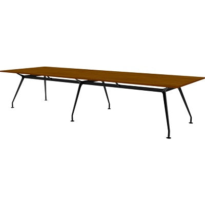 Meeting Table-Innovations, Upscale 10 Racetrack Bk Wlnut/Blk