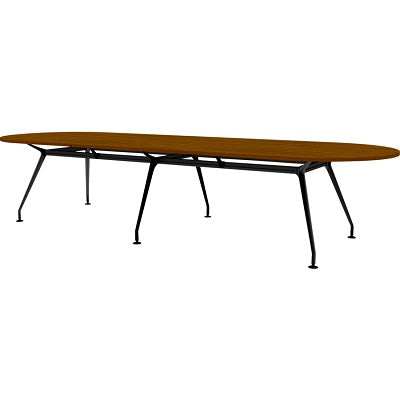 Meeting Table-Innovations, Upscale 10 Racetrack Bk Walnut/Bk