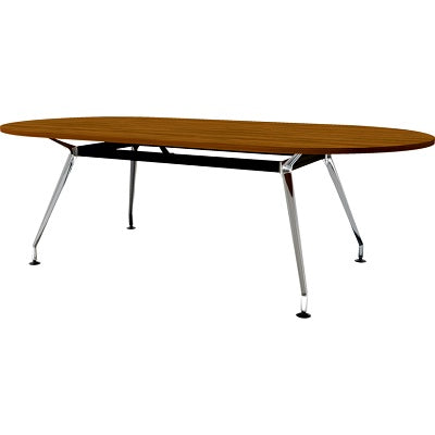 Meeting Table-Innovations,Upscale Racetrack Blackwalnut/Chrm