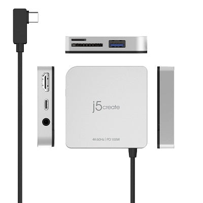 Usb Dock-Usb-C Travel Dock For Ipad Pro 4K @ 60Hz