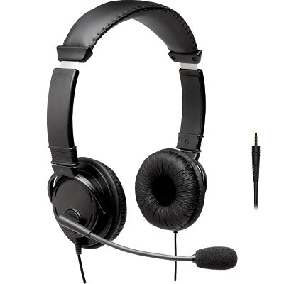 Headphones-Hi-Fi With Mic, 3.5Mm Audio Jack, Black