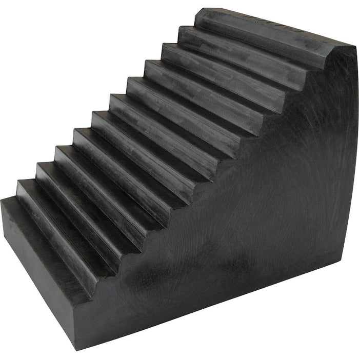 Wheel Chock-Rubber, 9-1/2"D X 6-1/2"W X 7-1/2"H