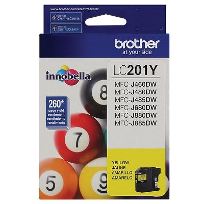 Inkjet Cartridge-Brother Yellow Standard Yield