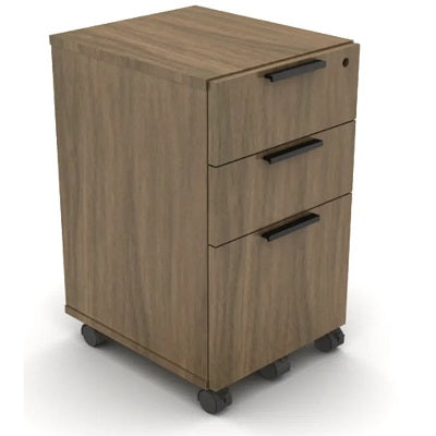 Pedestal-Innovations Mobile, Box/Box/File, Black Walnut