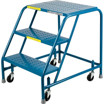 Rolling Ladder-3 Step No Handrails