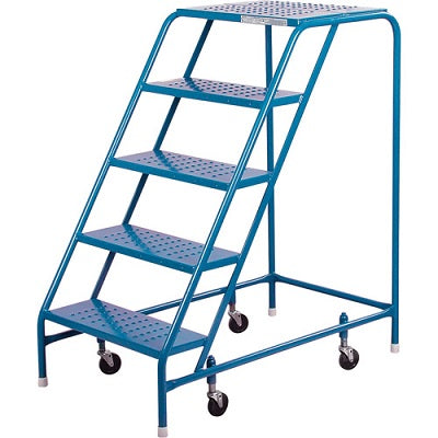 Rolling Ladder-5 Step No Handrails