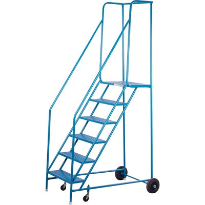 Rolling Ladder-6 Step With Handrails