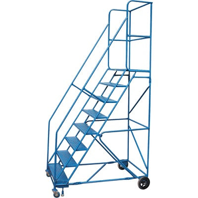 Rolling Ladder-8 Step With Handrails