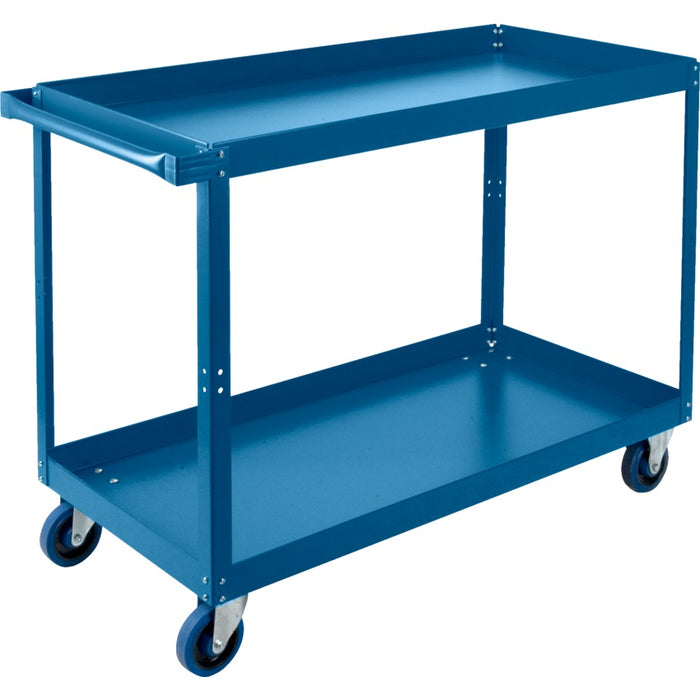 Cart-2 Tier Shelf Cart 24"X36"X48" 900Lb. Cap Rubber Caster