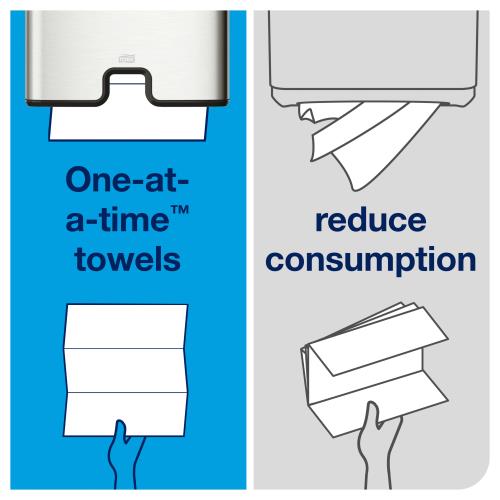 Tork Universal MB540A Multifold Paper Hand Towel, 1-Ply, 9.5" Width x 9.13" Length, White, (Case of 16 Packs, 250 per Pack, 4,000 Towels)