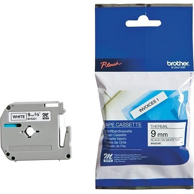 Tape-P-Touch M Series, 9Mm Black On White