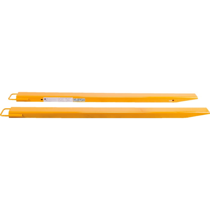 Fork Extensions-Kleton 72"L X 5"W, Yellow 2/Pair