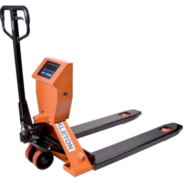 Pallet Truck With Digital Scale 27" X 44.5" 4400Lb Cap